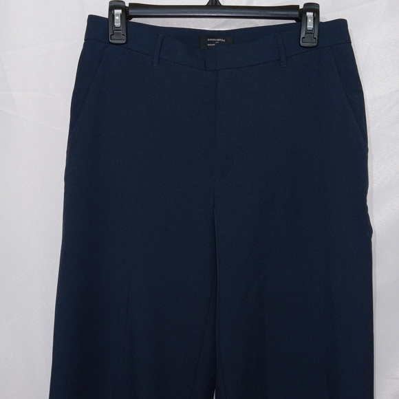 NWT Banana Republic Sculpted Stretch High Rise Straight Pants Sz 6 Prep Navy $90 - Picture 5 of 15